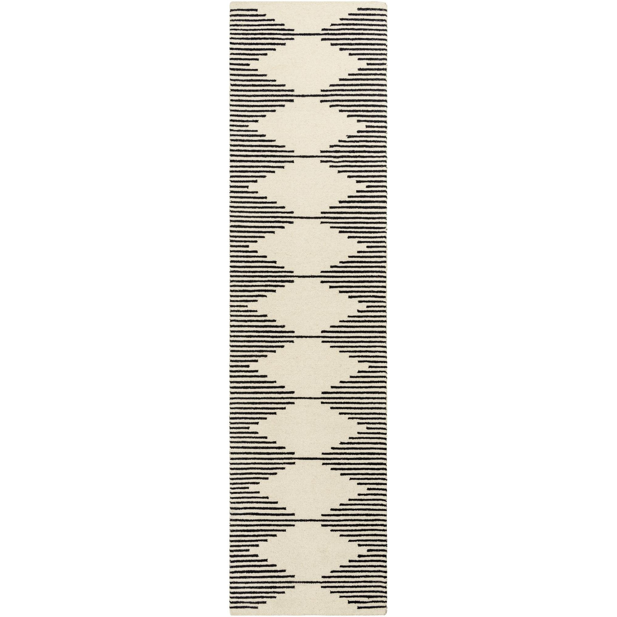 Livabliss Granada Minimalist Diamond Hand Tufted Area Rug