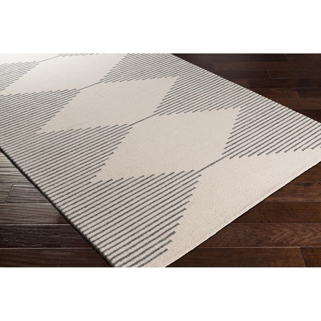 Livabliss Granada Minimalist Diamond Hand Tufted Area Rug