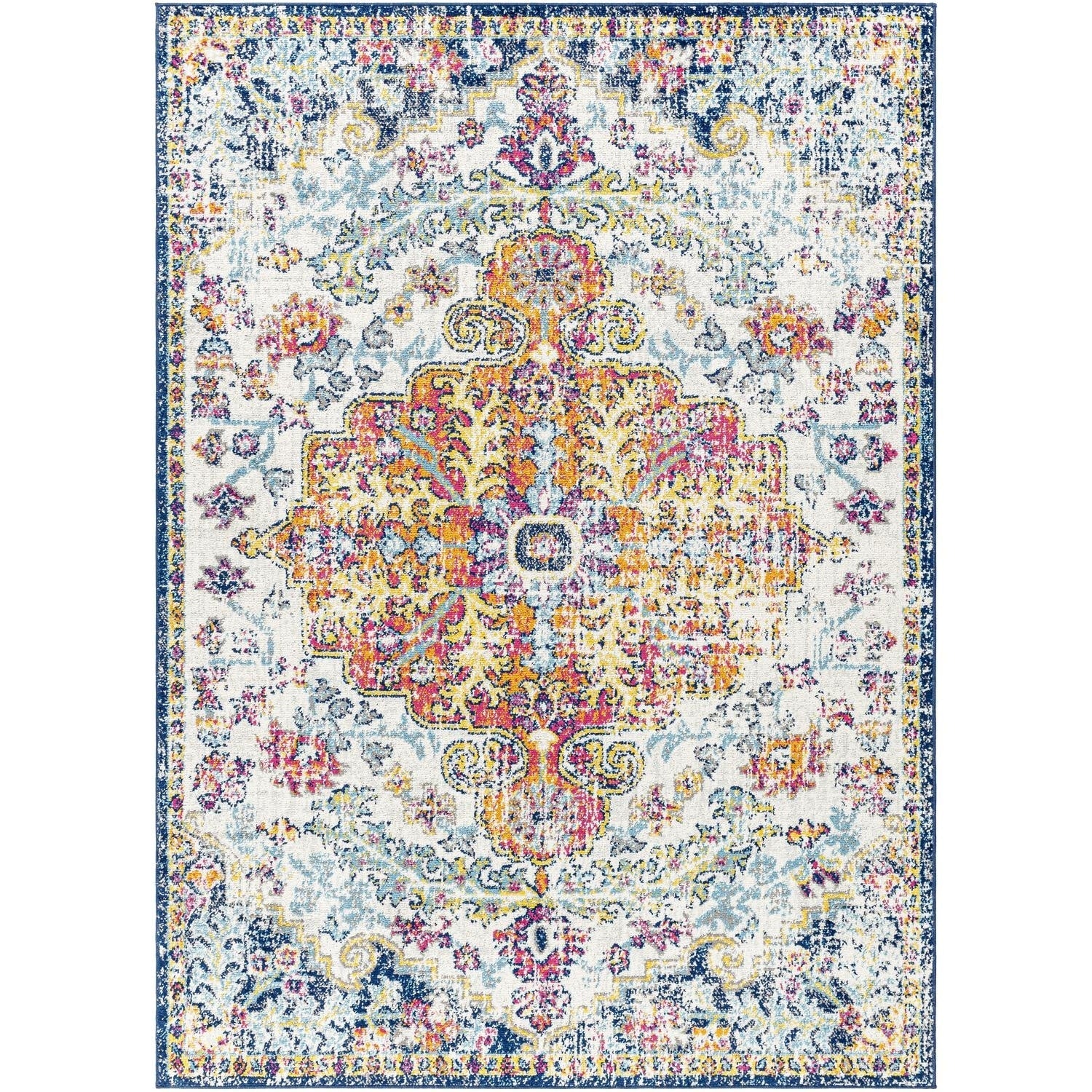 Livabliss Harput Updated Traditional Medallion Area Rug