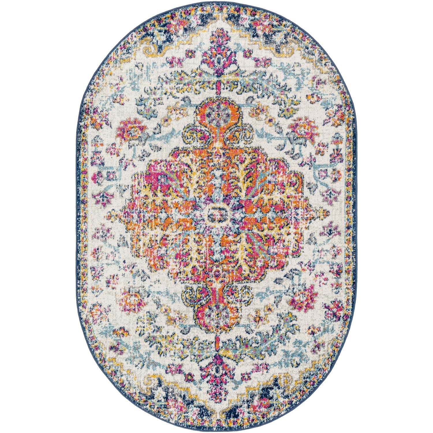 Livabliss Harput Updated Traditional Medallion Area Rug