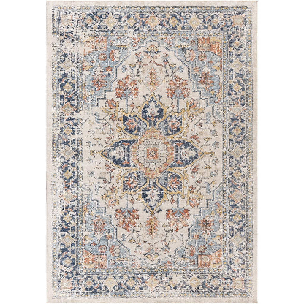 Livabliss Huntington Beach Updated Traditional Medallion Outdoor Area Rug