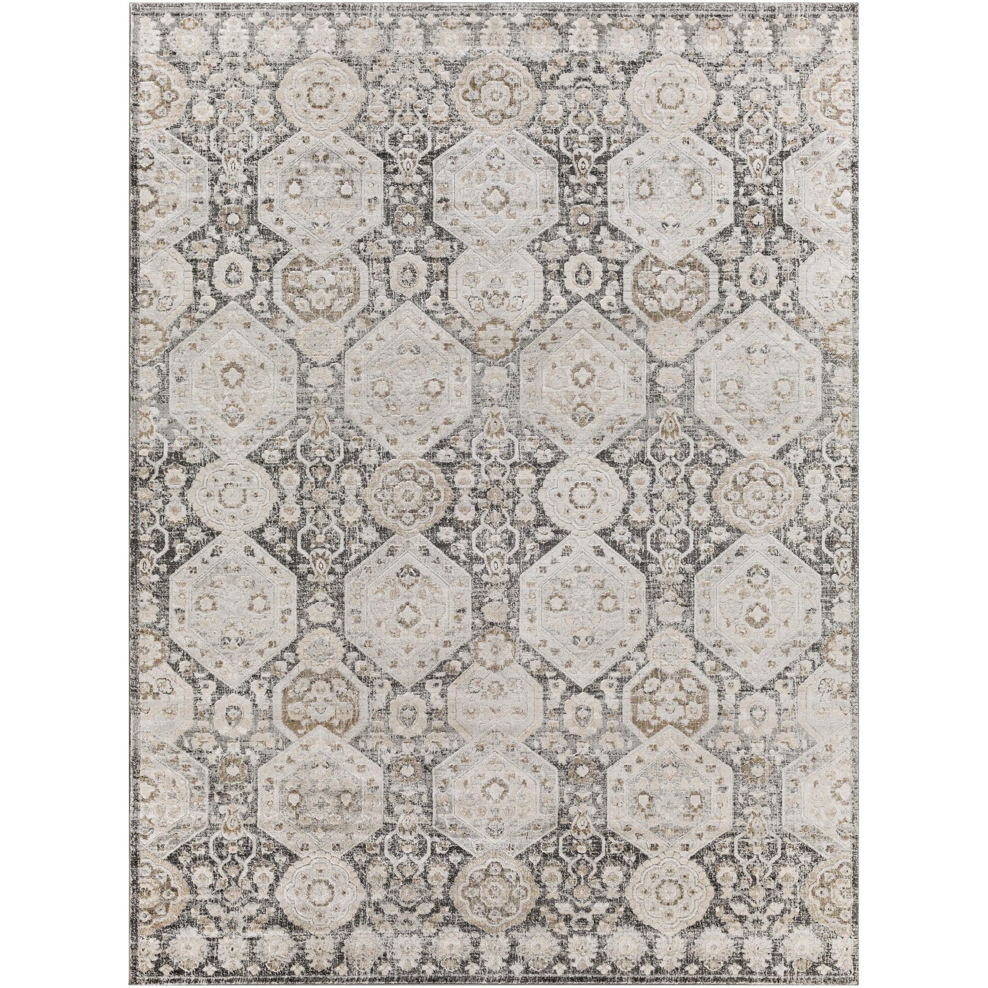 Livabliss Indigo Arts & Crafts Medallion Area Rug