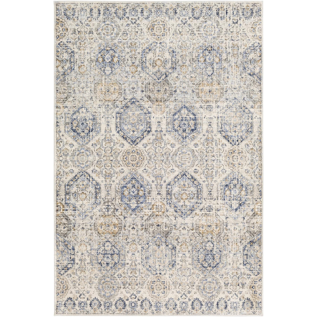 Livabliss Indigo Arts & Crafts Medallion Area Rug
