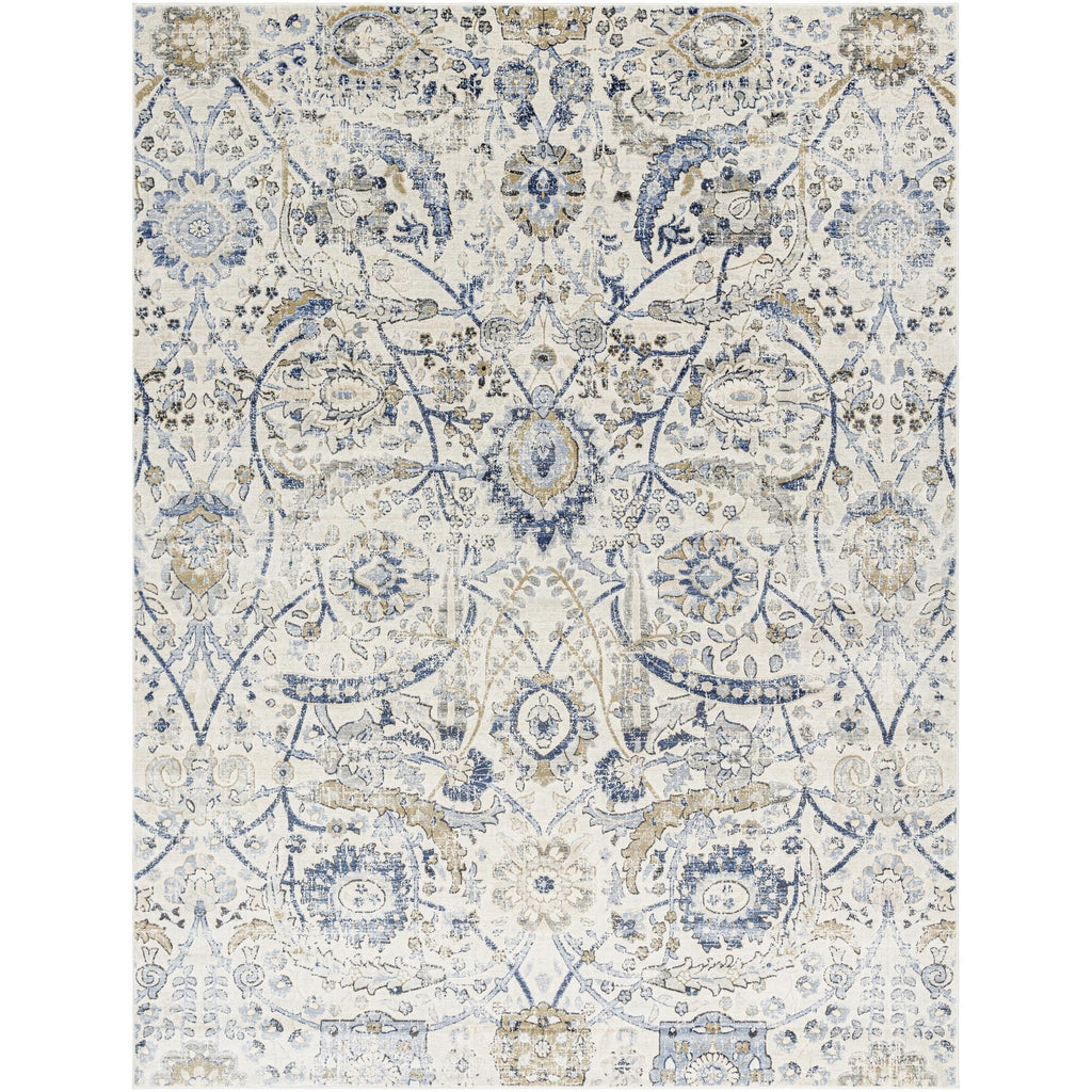 Livabliss Indigo Updated Traditional Medallion Area Rug