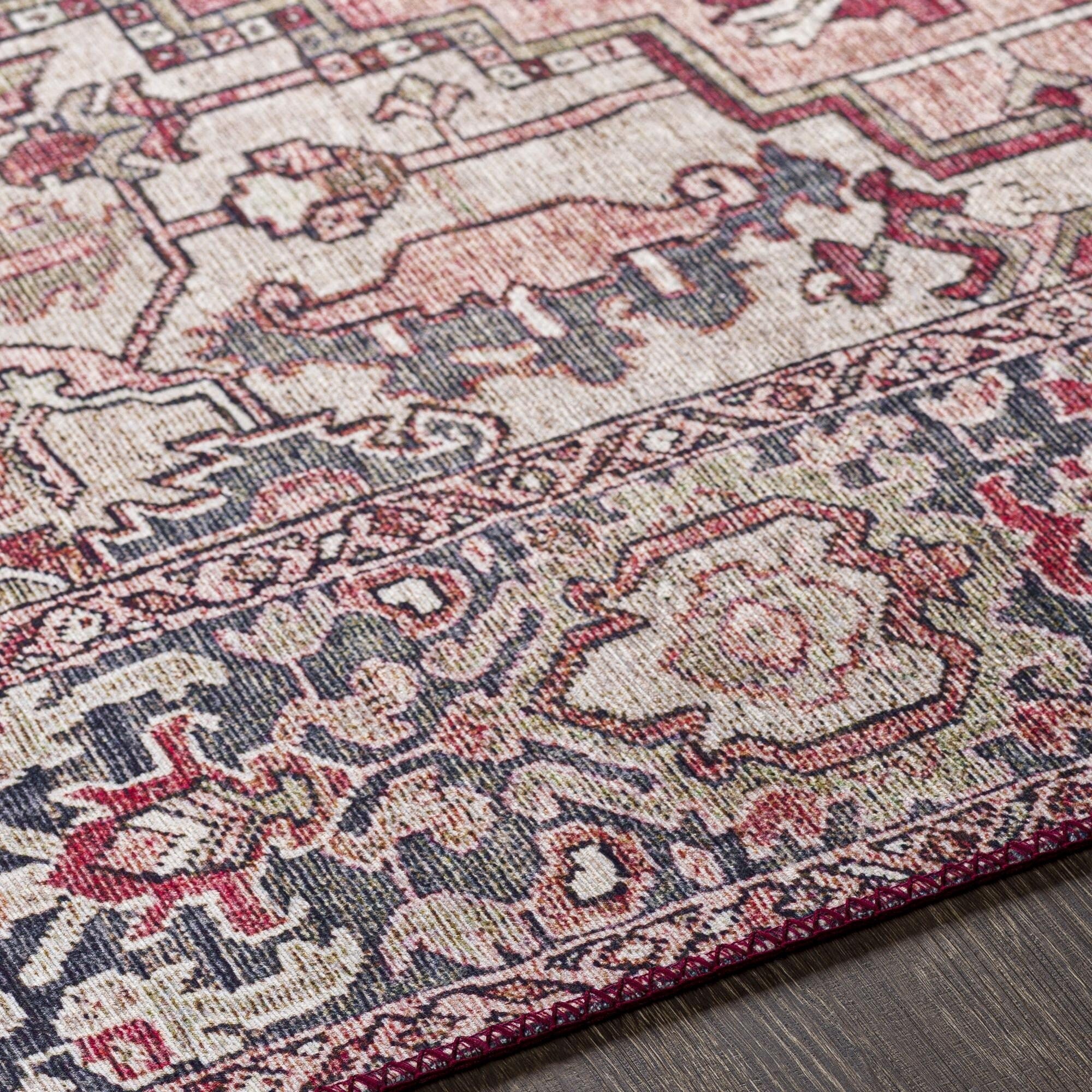 Livabliss Iris Updated Traditional Medallion Area Rug
