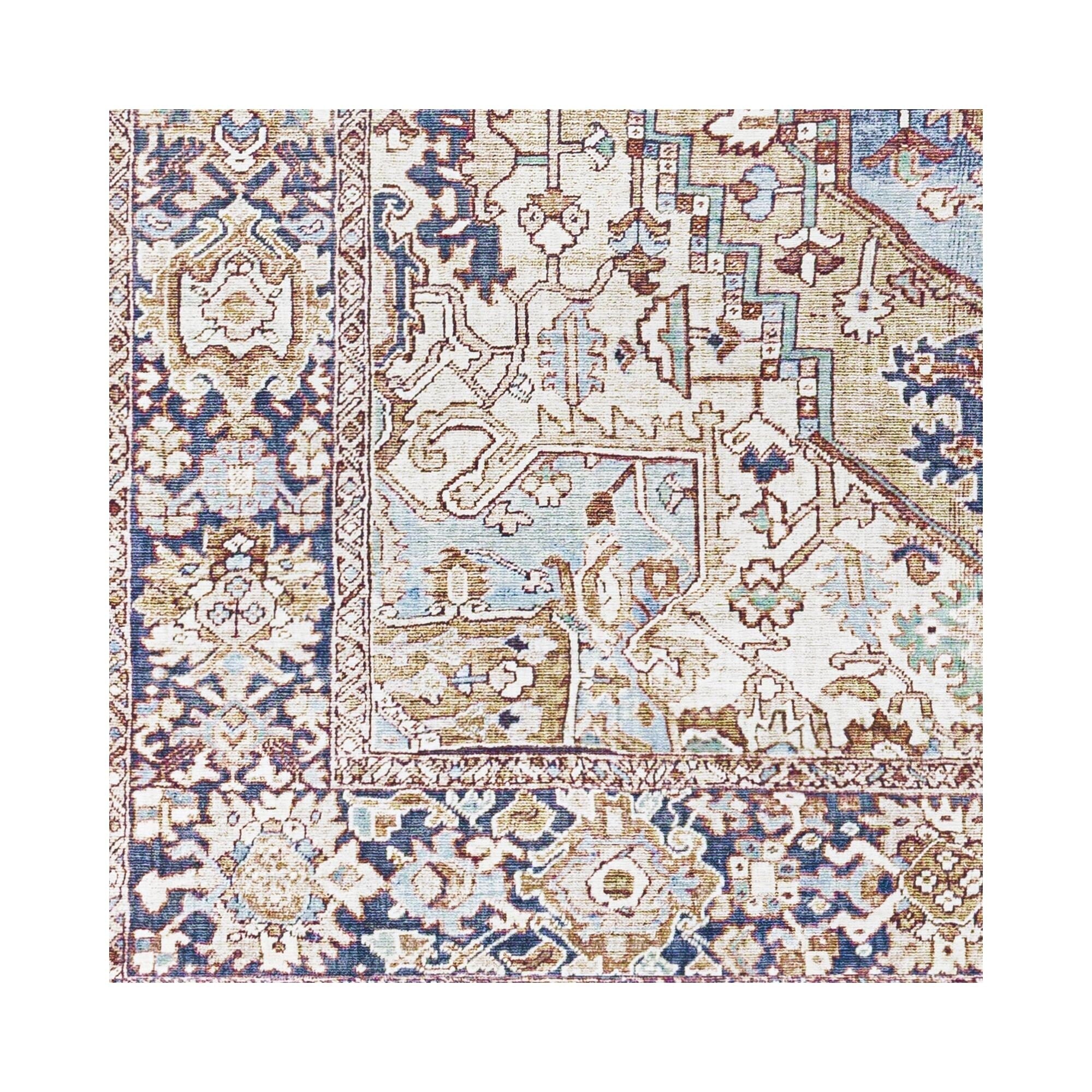 Livabliss Iris Updated Traditional Medallion Area Rug