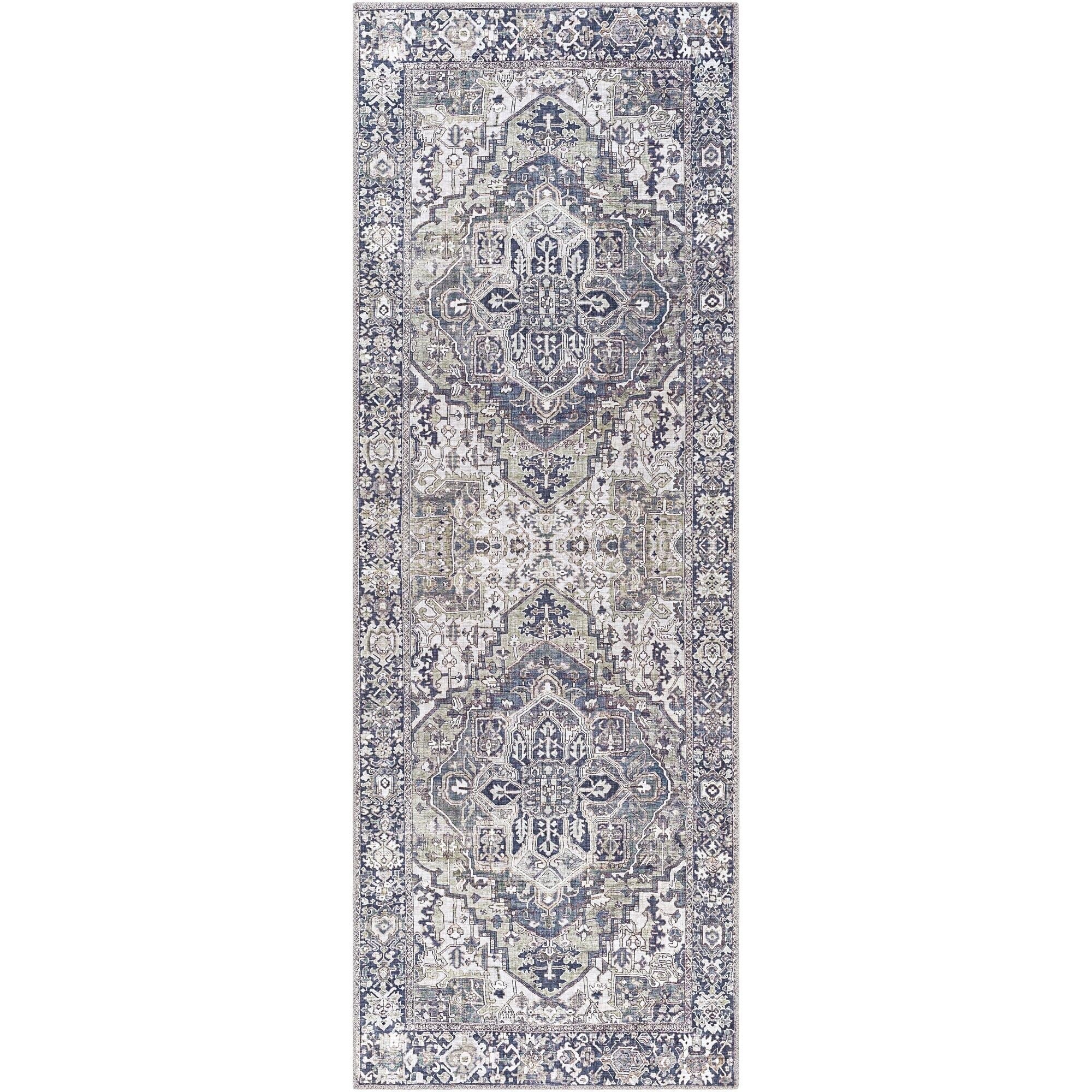 Livabliss Iris Updated Traditional Medallion Area Rug