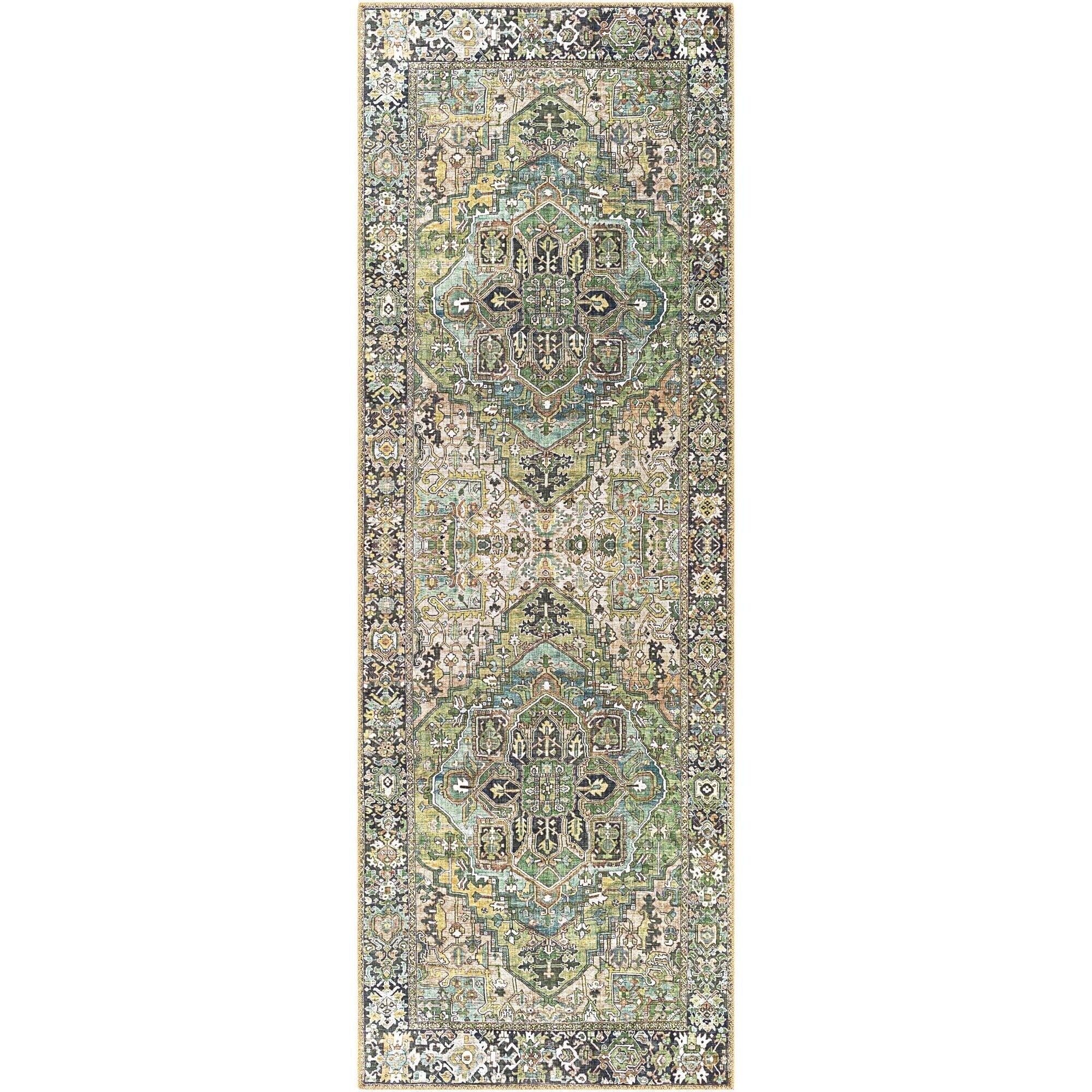 Livabliss Iris Updated Traditional Medallion Area Rug