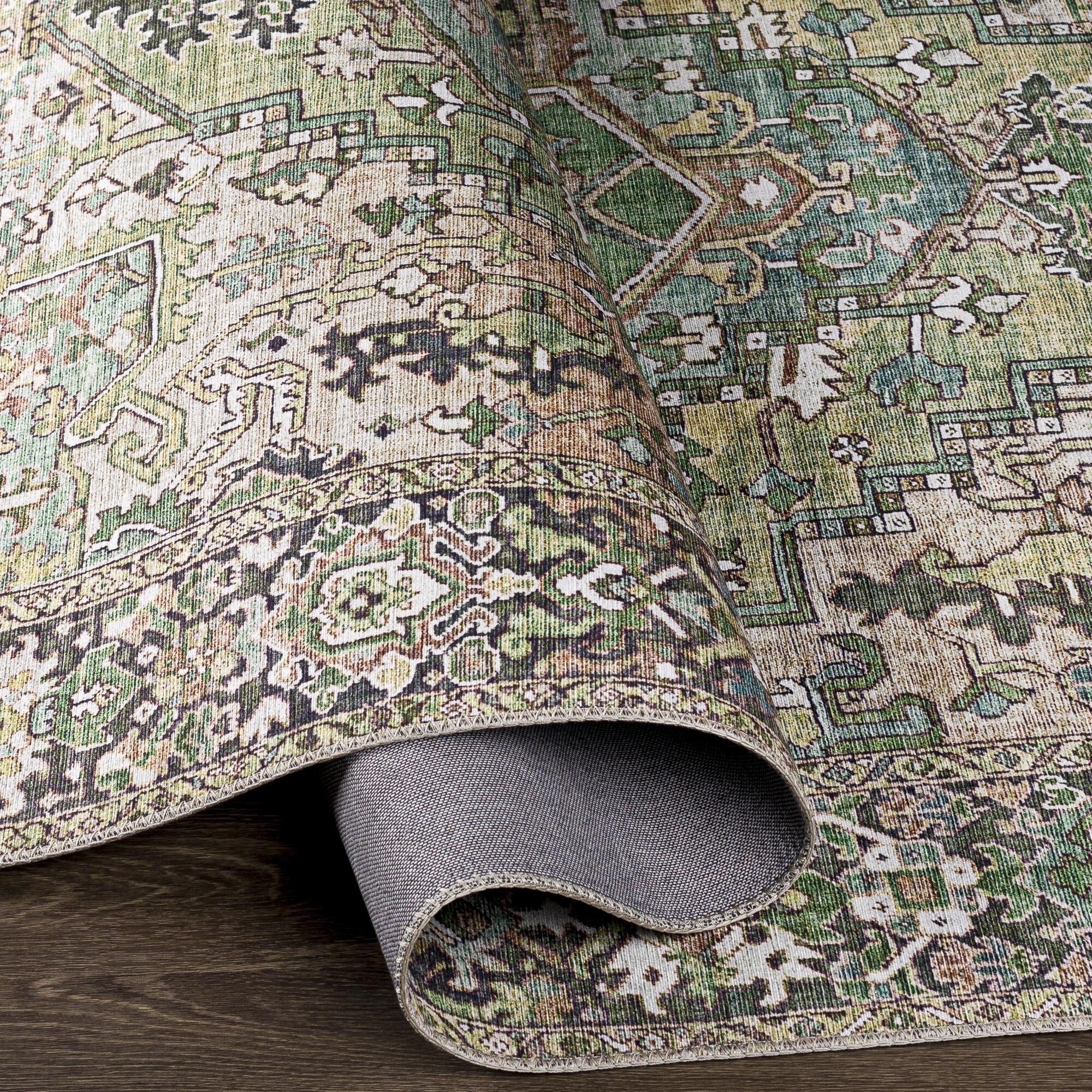 Livabliss Iris Updated Traditional Medallion Area Rug