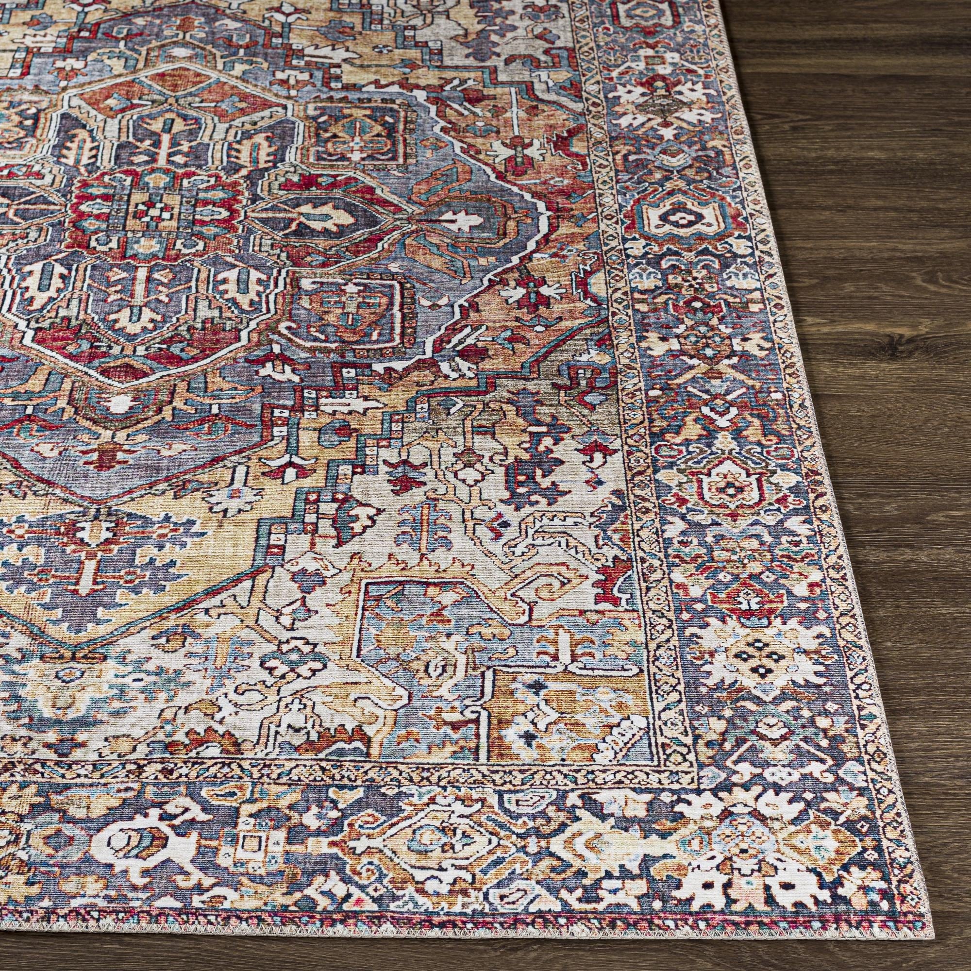 Livabliss Iris Updated Traditional Medallion Area Rug