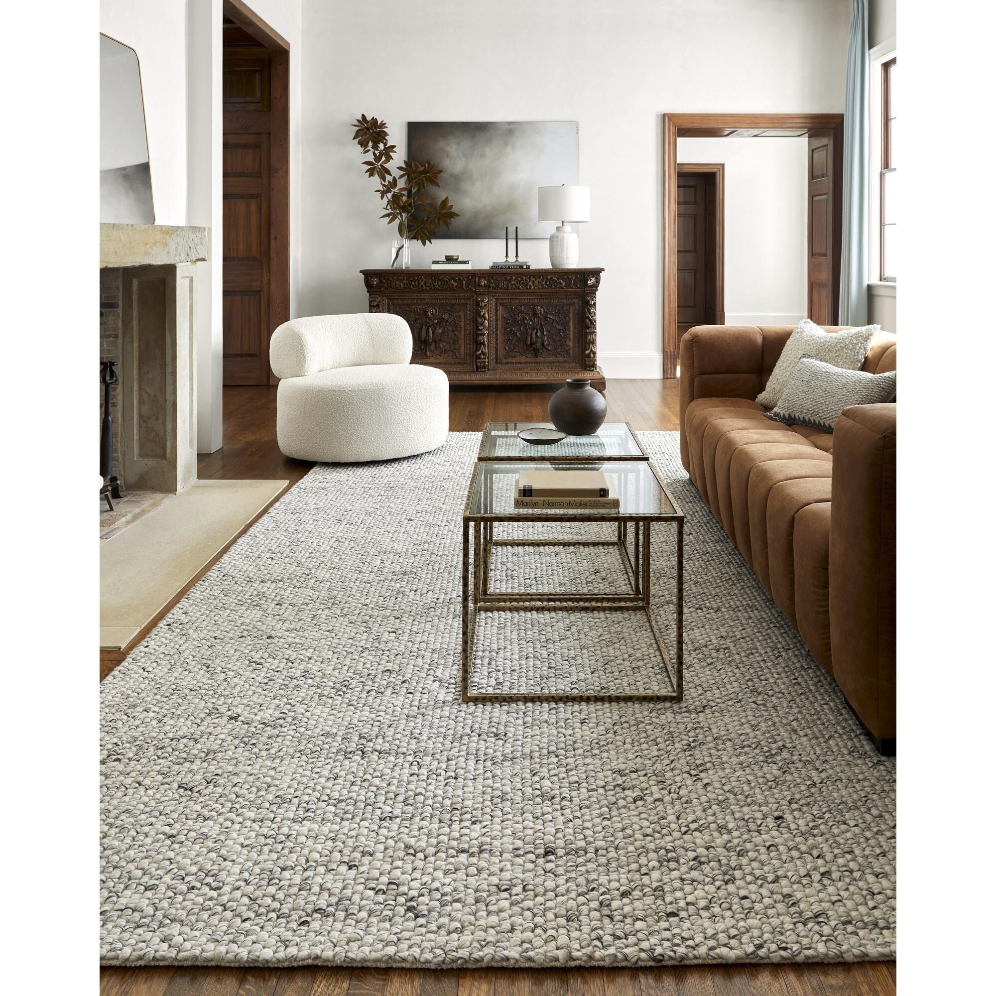 Livabliss Lucerne Scandinavian Geometric Hand Woven Area Rug