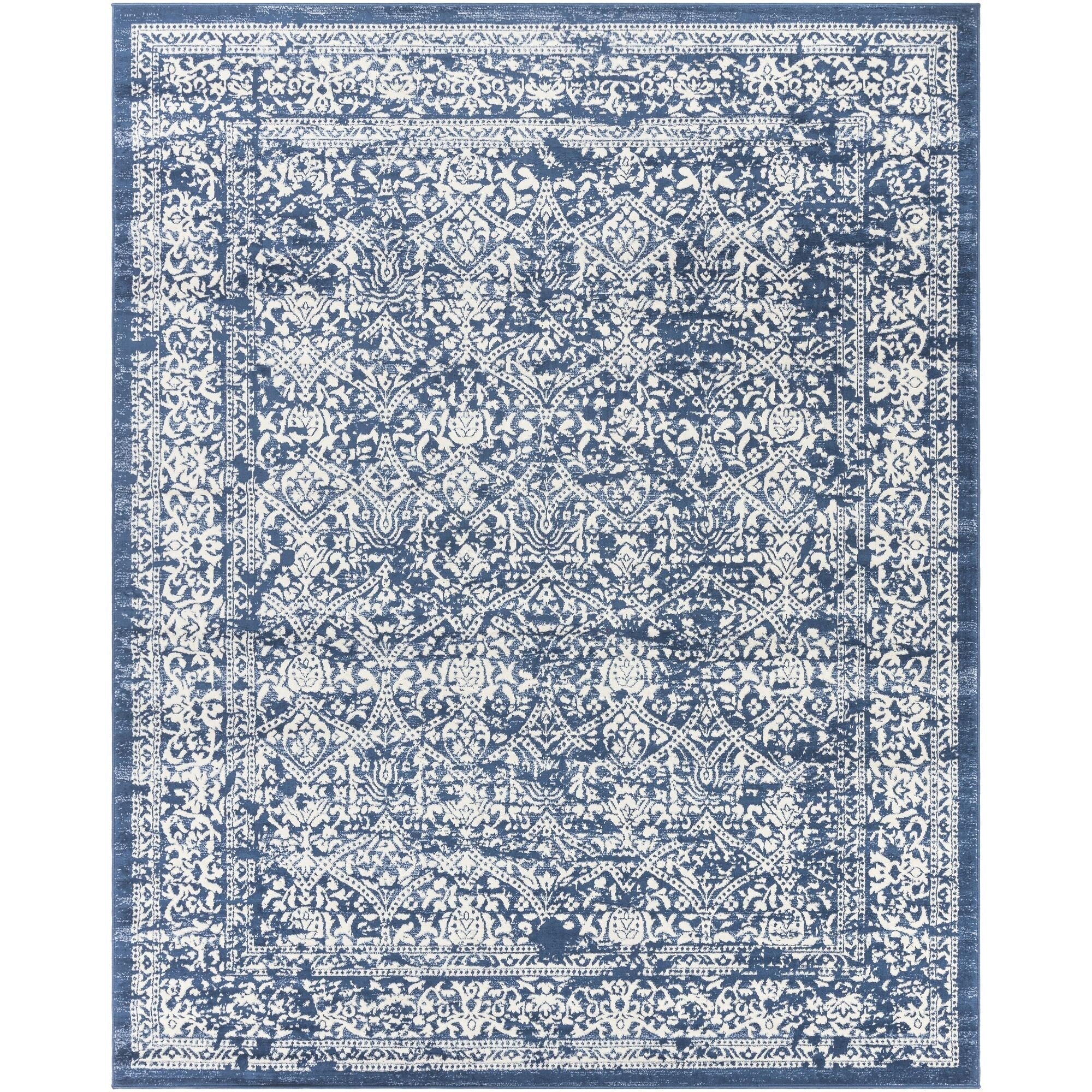 Livabliss Roma Distressed Medallion Area Rug