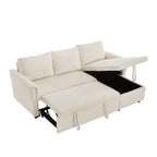 Loveseat Sofa with Chaise Lounge L-Shaped Modular Convertible Sofa with Storage Chaise