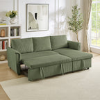 Loveseat Sofa with Chaise Lounge L-Shaped Modular Convertible Sofa with Storage Chaise
