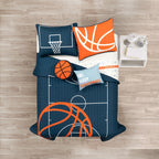 Lush Decor Basketball Game Quilt Set