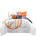 Lush Decor Basketball Game Quilt Set