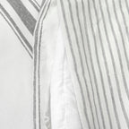 Lush Decor Farmhouse Stripe 3 Piece Duvet Cover Set