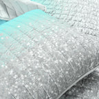 Lush Decor Glitter Ombre Metallic Print Quilt Set