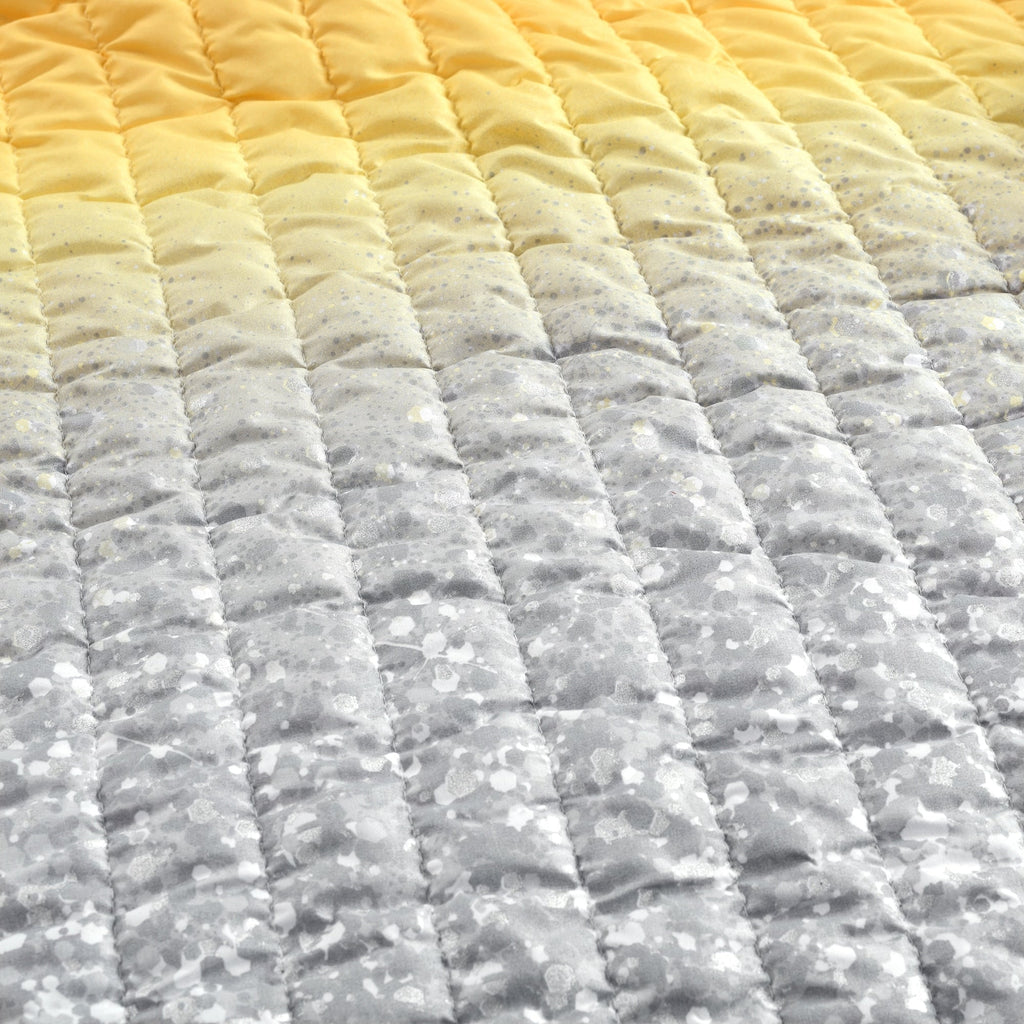 Lush Decor Glitter Ombre Metallic Print Quilt Set