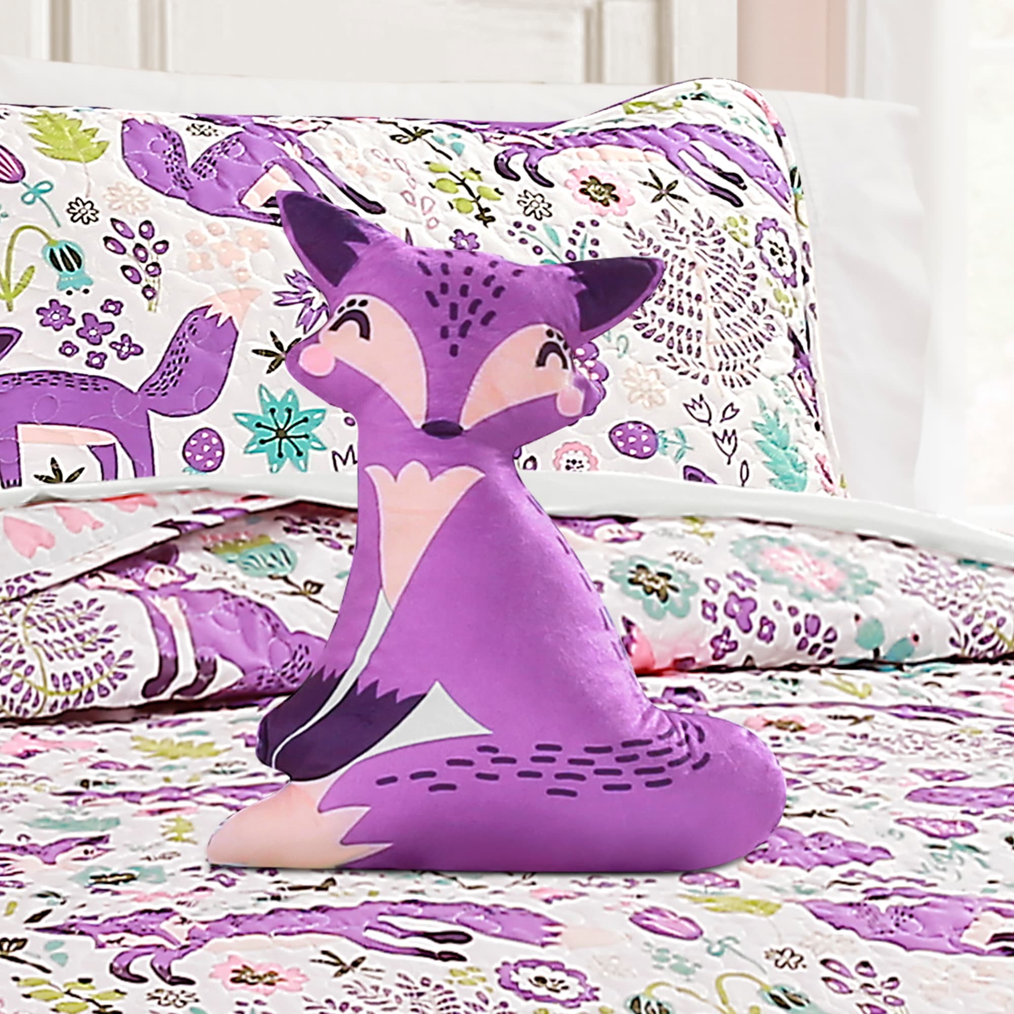 Lush Decor Pixie Fox 4-piece Quilt Set