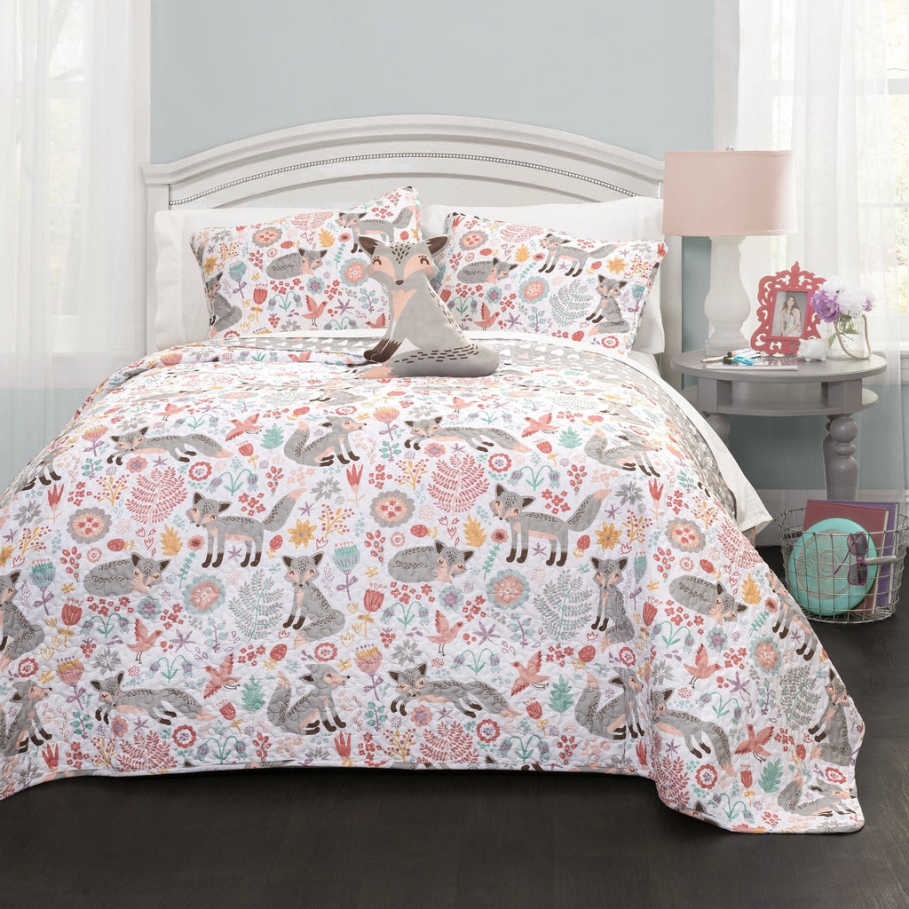 Lush Decor Pixie Fox 4-piece Quilt Set
