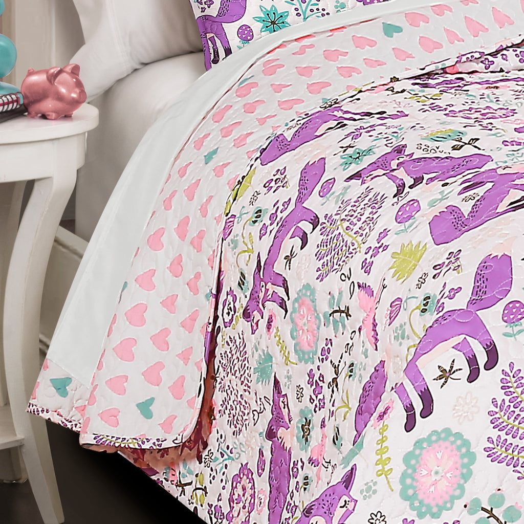Lush Decor Pixie Fox 4-piece Quilt Set