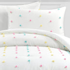 Lush Decor Rainbow Tufted Dot Comforter Set