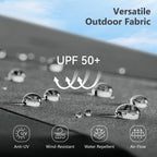 MAISON ARTS 12 FT Automatic Hydraulic Cantilever Umbrella Aluminum Pole 360 Degree Rotation