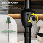 MAISON ARTS 13ft Double -Sided Patio Umbrella Extra Large with Crank