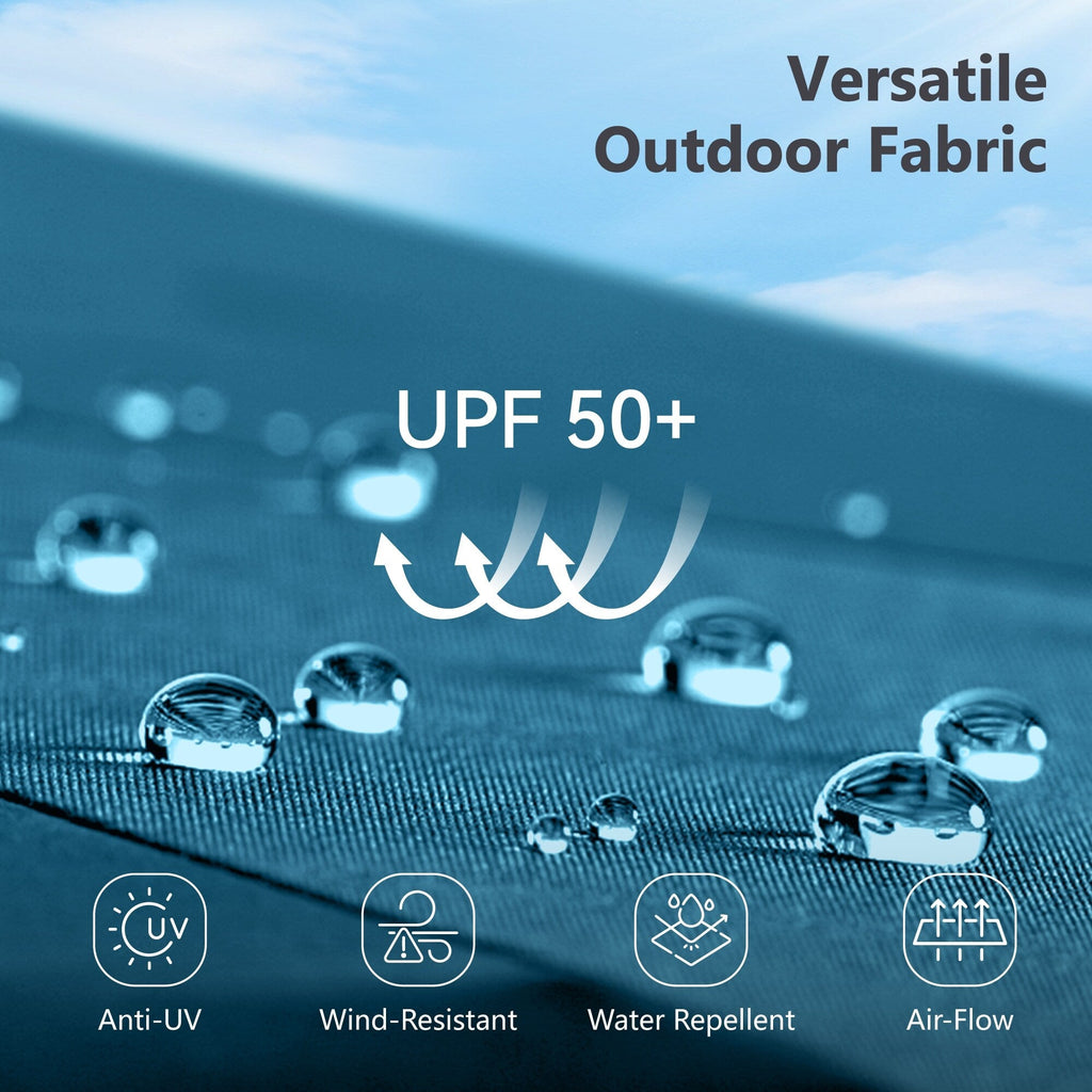 MAISON ARTS 13ft Double -Sided Patio Umbrella Extra Large with Crank