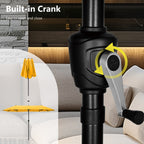 MAISON ARTS 13ft Double -Sided Patio Umbrella Extra Large with Crank