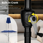 MAISON ARTS 13ft Double -Sided Patio Umbrella Extra Large with Crank