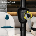 MAISON ARTS 13ft Double -Sided Patio Umbrella Extra Large with Crank