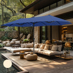 MAISON ARTS 13ft Double -Sided Patio Umbrella Extra Large with Crank