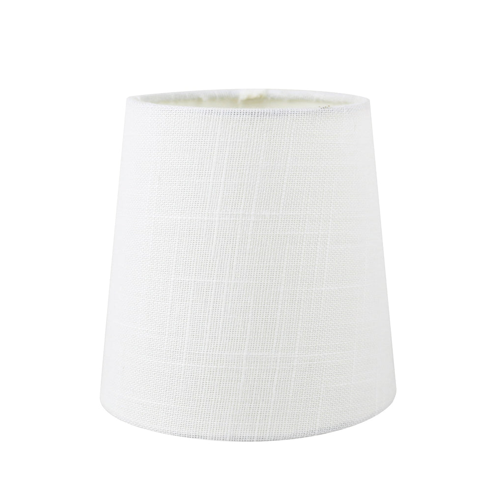 MERIVILLE Linen Clip On Chandelier Lamp Shades, 4-inch by 5-inch by 5-inch