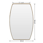 MacLuu Oblong Metal Wall Mirror