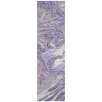Machine Washable Indoor/ Outdoor Abstract Brushstroke Chantille Rug