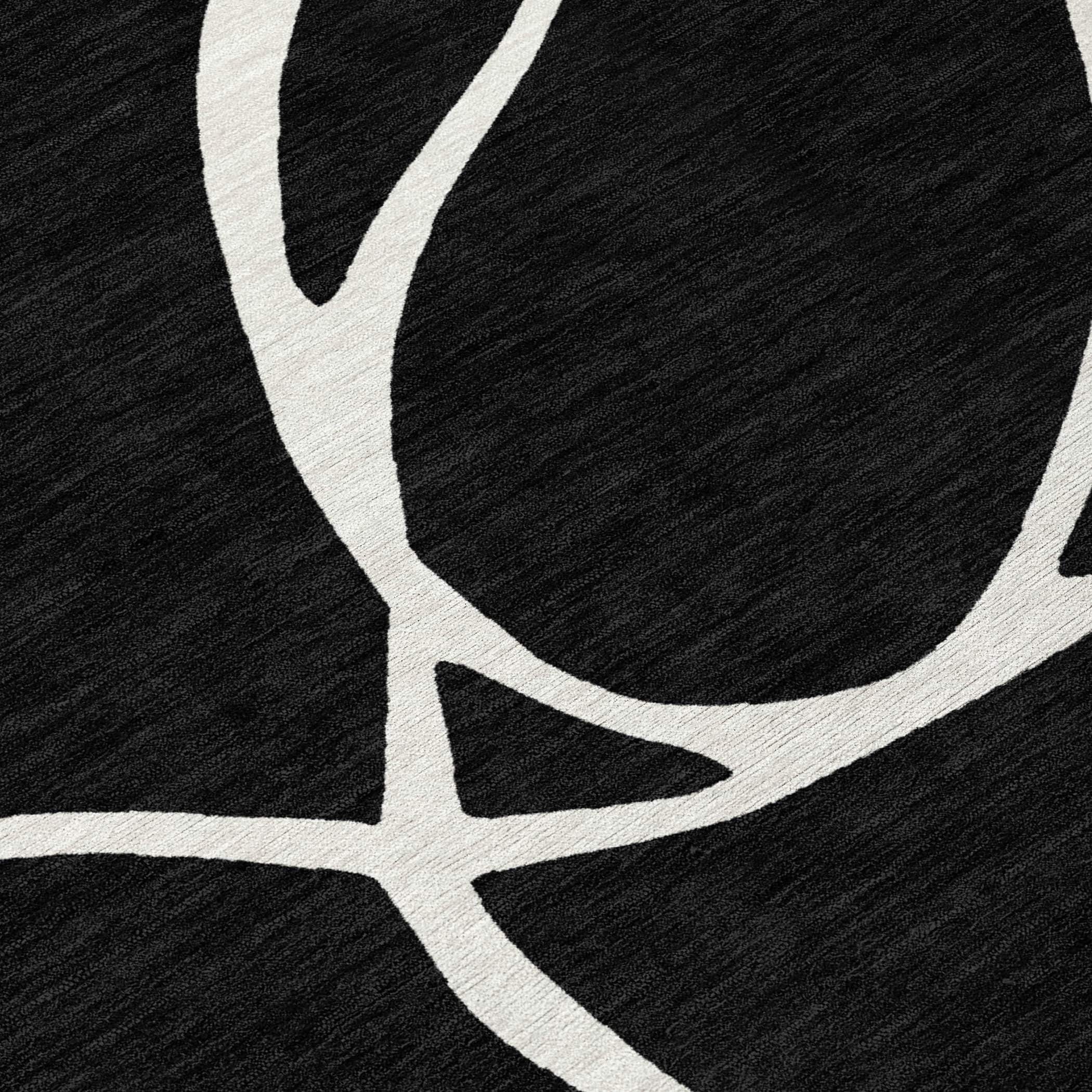 Machine Washable Indoor/ Outdoor Abstract Modern Chantille Rug