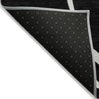 Machine Washable Indoor/ Outdoor Abstract Modern Chantille Rug