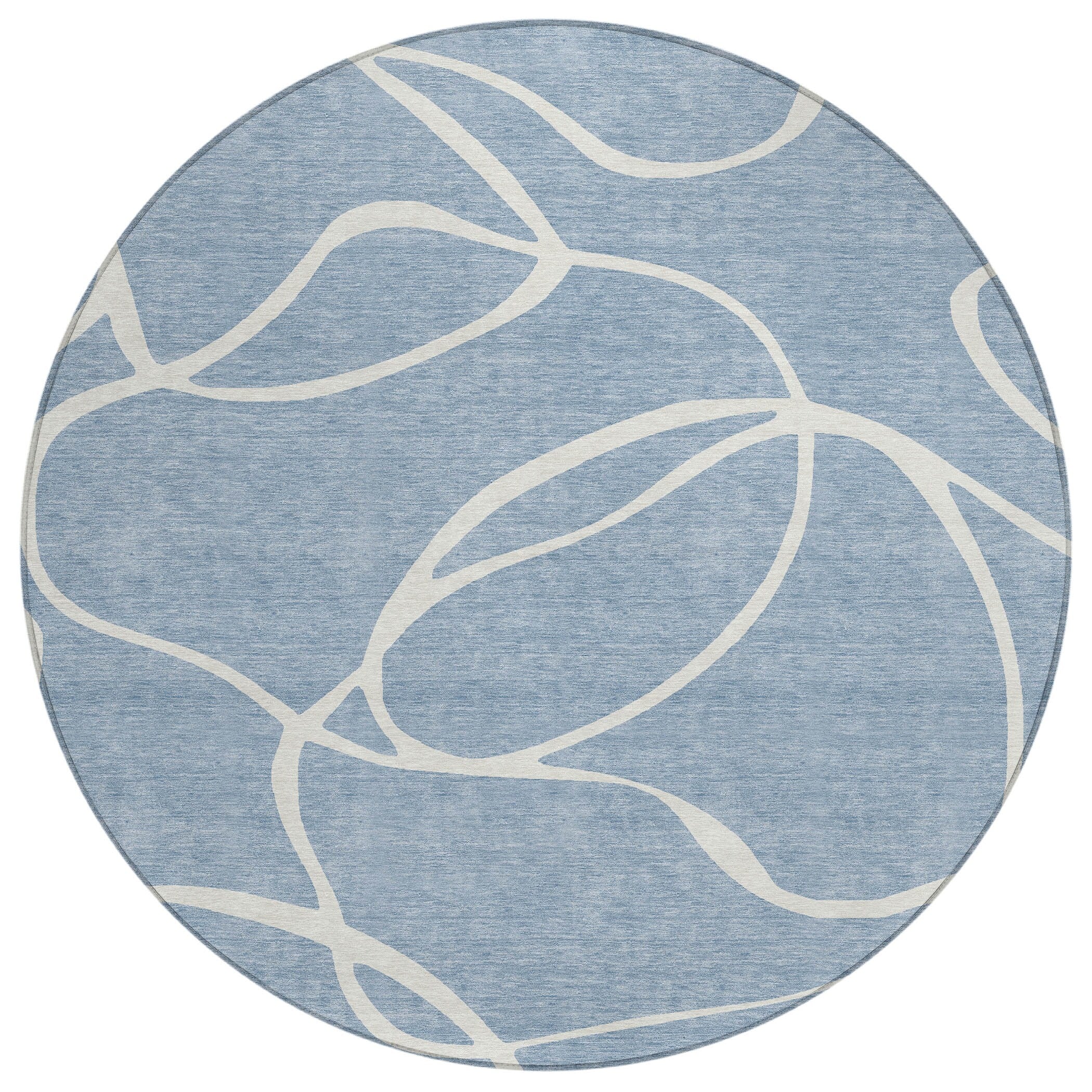 Machine Washable Indoor/ Outdoor Abstract Modern Chantille Rug