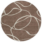 Machine Washable Indoor/ Outdoor Abstract Modern Chantille Rug