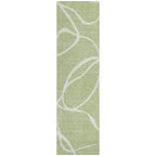 Machine Washable Indoor/ Outdoor Abstract Modern Chantille Rug