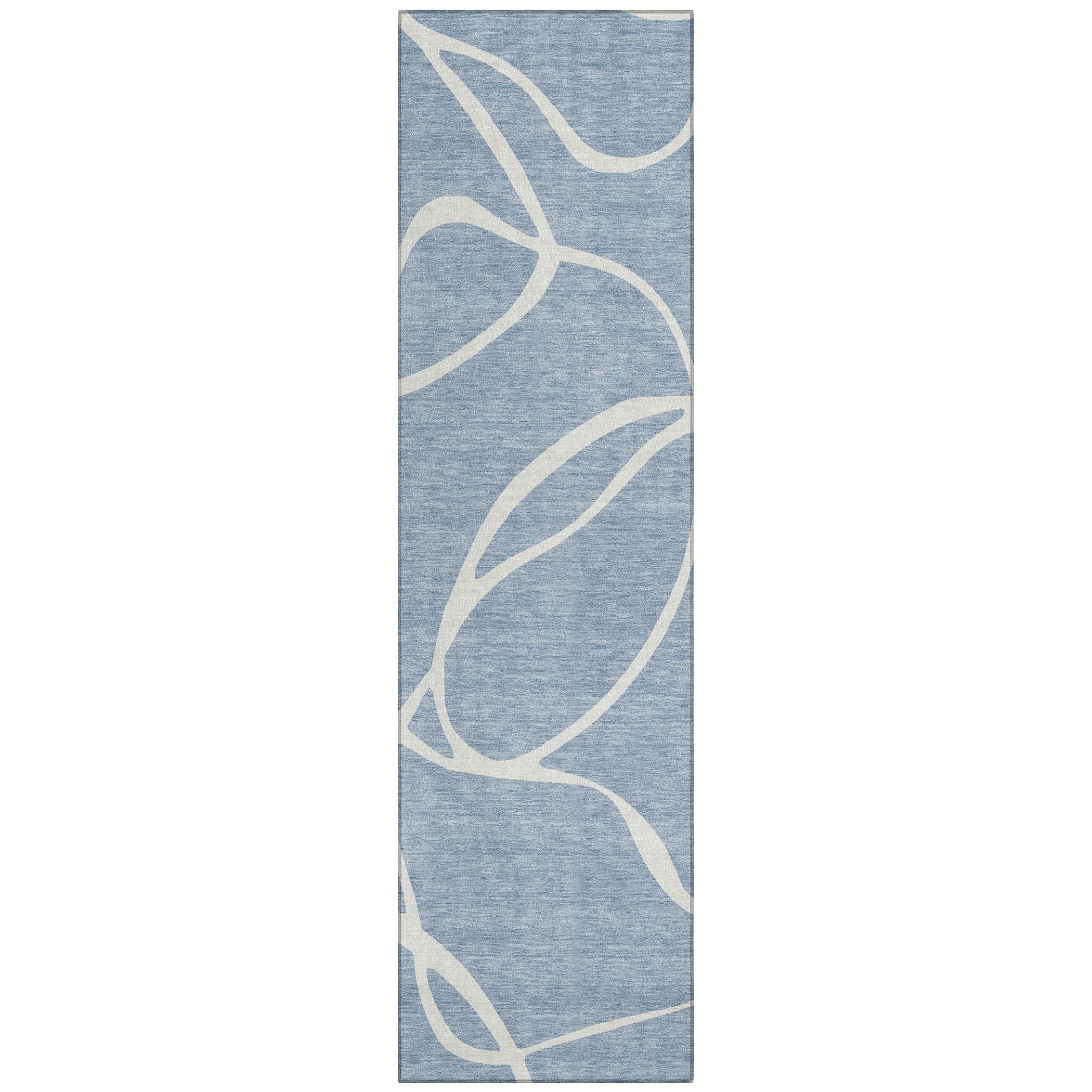 Machine Washable Indoor/ Outdoor Abstract Modern Chantille Rug