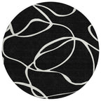 Machine Washable Indoor/ Outdoor Abstract Modern Chantille Rug