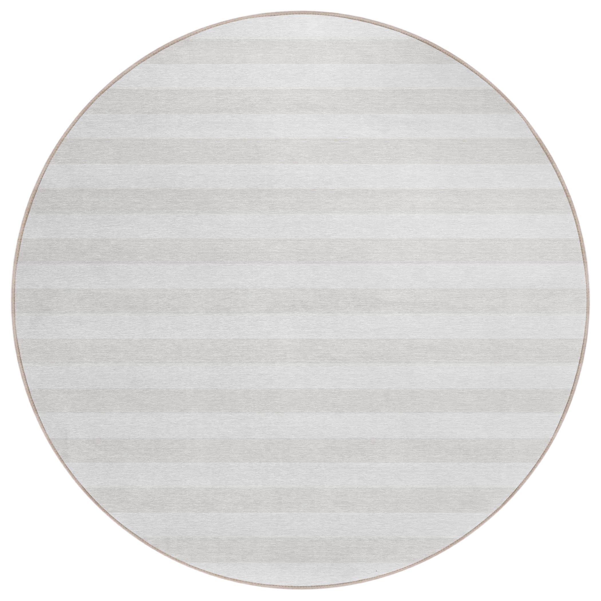 Machine Washable Indoor/ Outdoor Cabana Stripe Chantille Rug