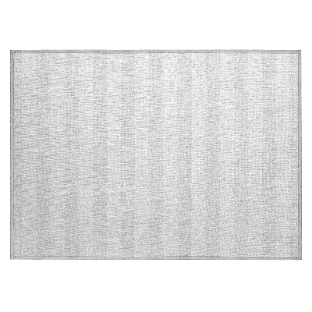 Machine Washable Indoor/ Outdoor Cabana Stripe Chantille Rug
