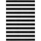 Machine Washable Indoor/ Outdoor Cabana Stripe Chantille Rug