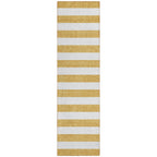 Machine Washable Indoor/ Outdoor Cabana Stripe Chantille Rug