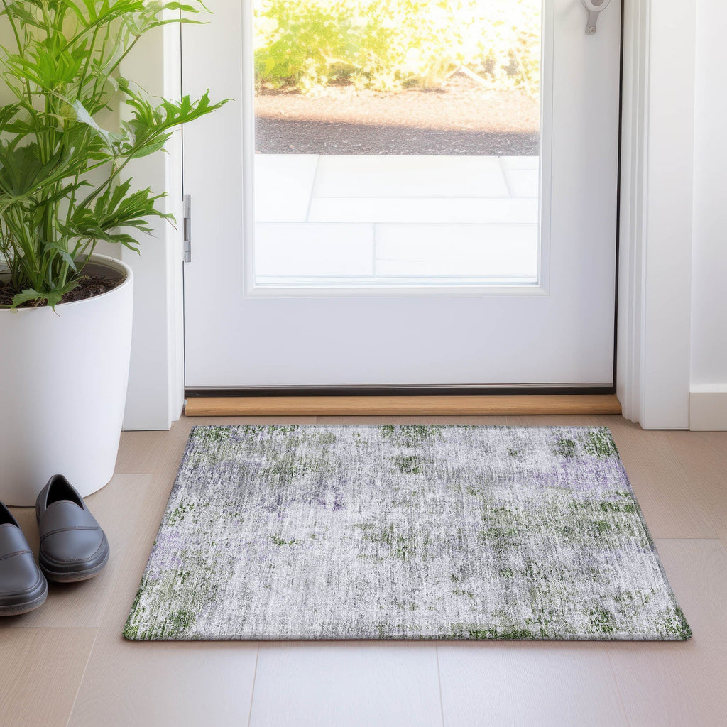 Machine Washable Indoor/ Outdoor Chantille Abstract Modern Rug