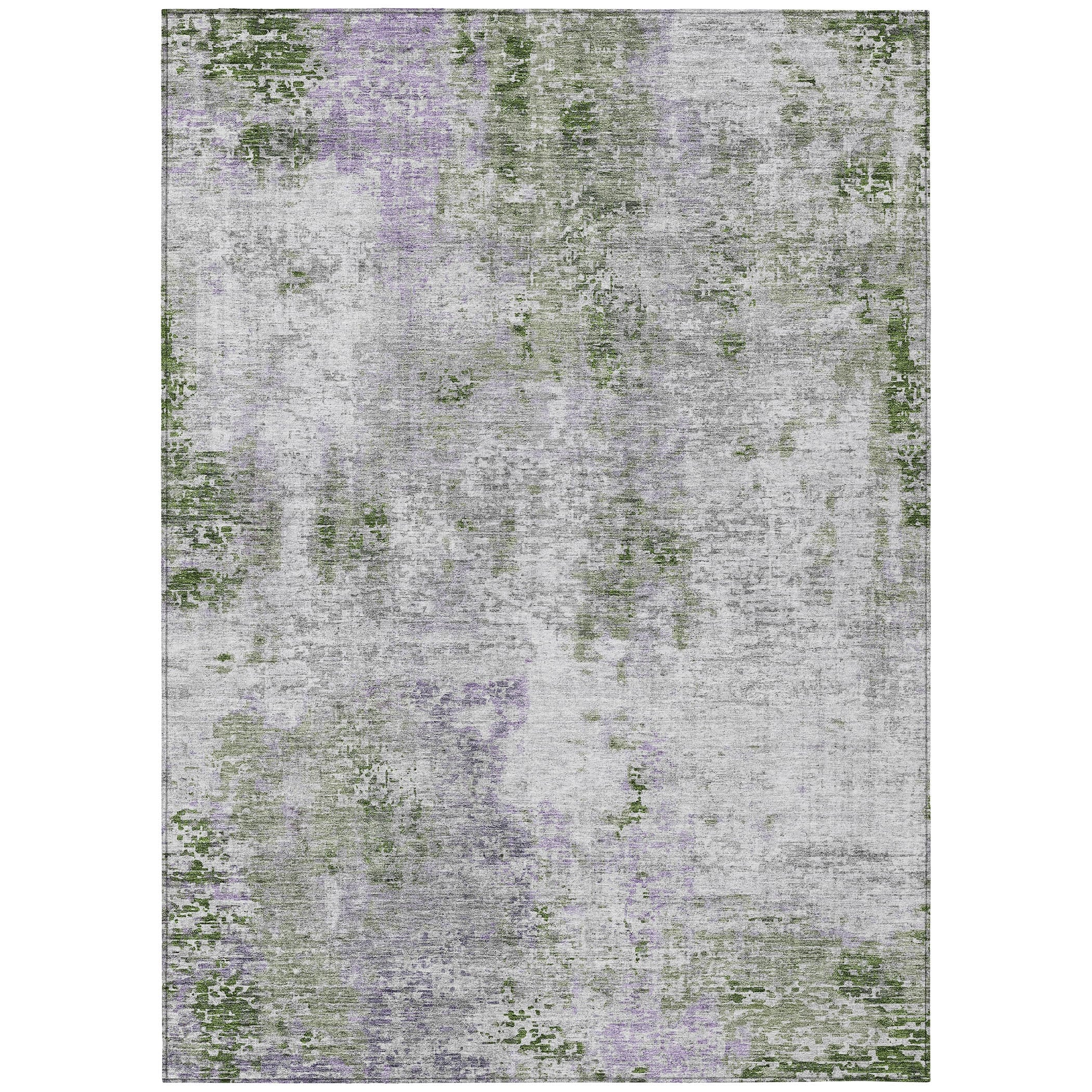 Machine Washable Indoor/ Outdoor Chantille Abstract Modern Rug